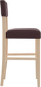 vidaXL - Barstoelen - 2 - st - massief - rubberhout - en - kunstleer