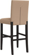 vidaXL - Barstoelen - 2 - st - massief - rubberhout - en - kunstleer