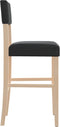 vidaXL - Barstoelen - 2 - st - massief - rubberhout - en - kunstleer