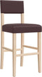 vidaXL - Barstoelen - 2 - st - massief - rubberhout - en - kunstleer