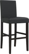 vidaXL - Barstoelen - 2 - st - massief - rubberhout - en - kunstleer