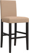 vidaXL - Barstoelen - 2 - st - massief - rubberhout - en - kunstleer