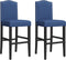 vidaXL - Barstoelen - 2 - st - massief - rubberhout - en - stof