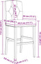 vidaXL - Barstoelen - 2 - st - massief - rubberhout - en - stof