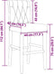 vidaXL - Barstoelen - 2 - st - massief - rubberhout - en - stof