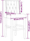 vidaXL - Barstoelen - 2 - st - massief - rubberhout - en - stof