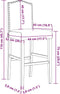 vidaXL - Barstoelen - 2 - st - massief - rubberhout - en - stof