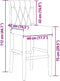 vidaXL - Barstoelen - 2 - st - massief - rubberhout - en - stof