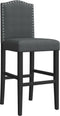 vidaXL - Barstoelen - 2 - st - massief - rubberhout - en - stof