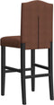 vidaXL - Barstoelen - 2 - st - massief - rubberhout - en - stof