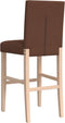 vidaXL - Barstoelen - 2 - st - massief - rubberhout - en - stof