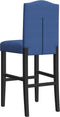 vidaXL - Barstoelen - 2 - st - massief - rubberhout - en - stof
