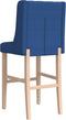 vidaXL - Barstoelen - 2 - st - massief - rubberhout - en - stof