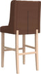 vidaXL - Barstoelen - 2 - st - massief - rubberhout - en - stof