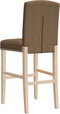 vidaXL - Barstoelen - 2 - st - massief - rubberhout - en - stof