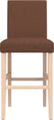 vidaXL - Barstoelen - 2 - st - massief - rubberhout - en - stof