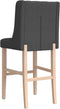 vidaXL - Barstoelen - 2 - st - massief - rubberhout - en - stof