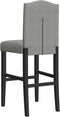 vidaXL - Barstoelen - 2 - st - massief - rubberhout - en - stof