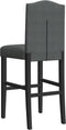 vidaXL - Barstoelen - 2 - st - massief - rubberhout - en - stof