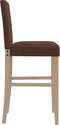 vidaXL - Barstoelen - 2 - st - massief - rubberhout - en - stof