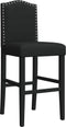 vidaXL - Barstoelen - 2 - st - massief - rubberhout - en - stof