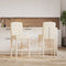 vidaXL - Barstoelen - 2 - st - massief - rubberhout - en - stof