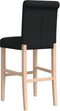 vidaXL - Barstoelen - 2 - st - massief - rubberhout - en - stof