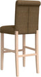 vidaXL - Barstoelen - 2 - st - massief - rubberhout - en - stof