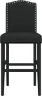 vidaXL - Barstoelen - 2 - st - massief - rubberhout - en - stof