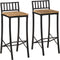 vidaXL - Barstoelen - 2 - st - massief - ruw - mangohout