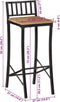 vidaXL - Barstoelen - 2 - st - massief - ruw - mangohout