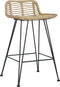 vidaXL - Barstoelen - 2 - st - natuurlijk - rattan