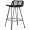 vidaXL - Barstoelen - 2 - st - rattan - zwart