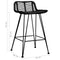 vidaXL - Barstoelen - 2 - st - rattan - zwart