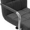 vidaXL - Barstoelen - 2 - st - stof - donkergrijs