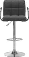 vidaXL - Barstoelen - 2 - st - stof - donkergrijs
