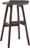 vidaXL - Barstoelen - 2 - st - stof - donkergrijs