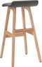 vidaXL - Barstoelen - 2 - st - stof - donkergrijs