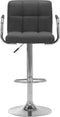 vidaXL - Barstoelen - 2 - st - stof - donkergrijs