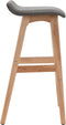 vidaXL - Barstoelen - 2 - st - stof - donkergrijs