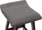 vidaXL - Barstoelen - 2 - st - stof - donkergrijs