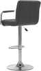 vidaXL - Barstoelen - 2 - st - stof - donkergrijs