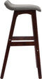 vidaXL - Barstoelen - 2 - st - stof - donkergrijs