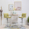 vidaXL - Barstoelen - 2 - st - stof - groen