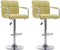 vidaXL - Barstoelen - 2 - st - stof - groen