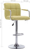 vidaXL - Barstoelen - 2 - st - stof - groen