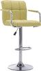 vidaXL - Barstoelen - 2 - st - stof - groen