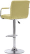 vidaXL - Barstoelen - 2 - st - stof - groen