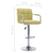 vidaXL - Barstoelen - 2 - st - stof - groen