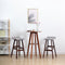 vidaXL - Barstoelen - 2 - st - stof - lichtgrijs